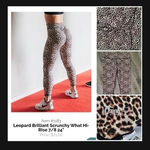 Zyia Leopard Brilliant Scrunchy What Hi-rise sz 20